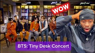 MY FIRST TIME REACTING TO BTS (방탄소년단) Tiny Desk (Home) Concert 🤯🔥