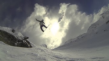 ULTRA SLOW MOTION - SNOWBOARD JUMP