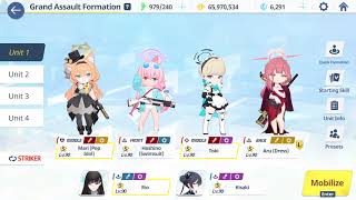 (Blue Archive) Global Grand Assault Hieronymus Urban Red 1 Team Insane - Score 27,699,201