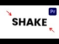 How To Make Text Shake In Premiere Pro