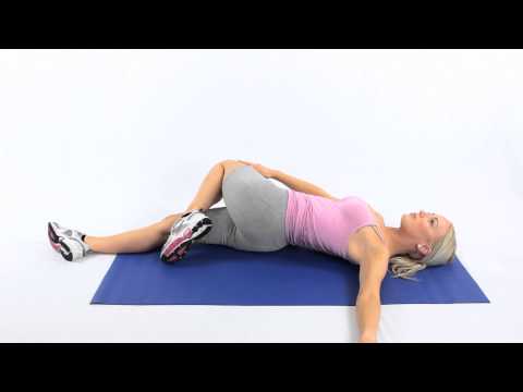 Spine lumbar twist stretch