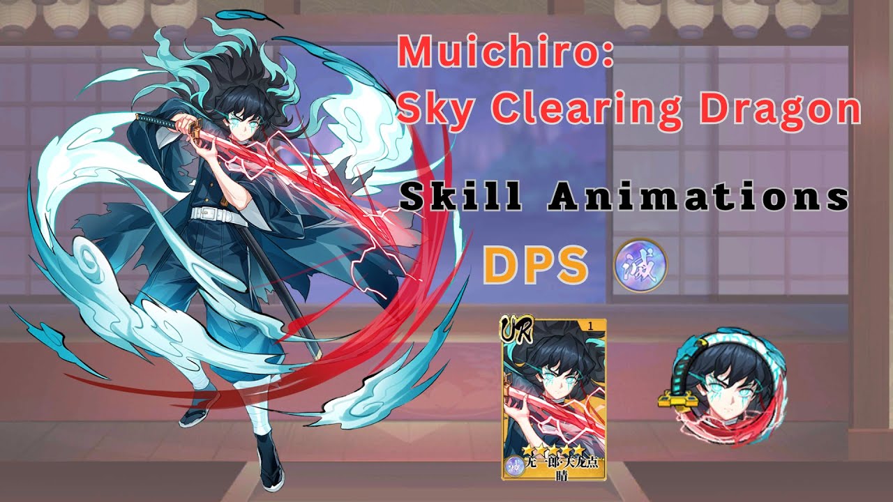 Muichiro UR - Sky Clearing Dragon: Skill Animation [Blade of Hashira]