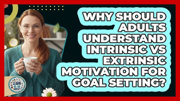 Why Should Adults Understand Intrinsic Vs Extrinsic Motivation For Goal Setting? - Learn As An Adult