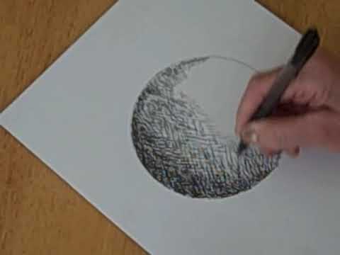 pen and ink shading a circle to a sphere youtube