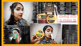 *NEW LAUNCH* WOW vitamin C clay face mask Review+Demo || Best for Skin Brightening || SHREYA AGRAWAL screenshot 4