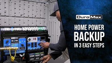 How to Set Up Your Home Power Backup - DuroMax Portable Backup Generators