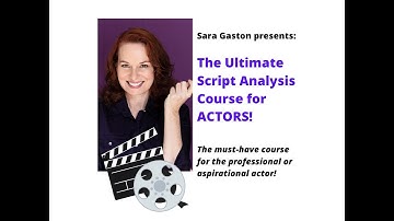 The Ultimate Script Analysis Workshop for Actors - Trailer