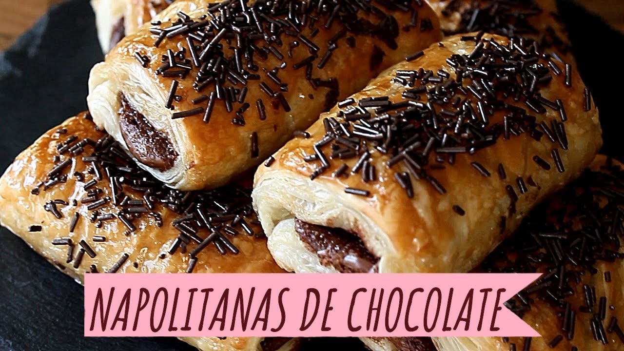DELICIOSAS NAPOLITANAS DE CHOCOLATE, SÚPER FÁCILES DE HACER!!