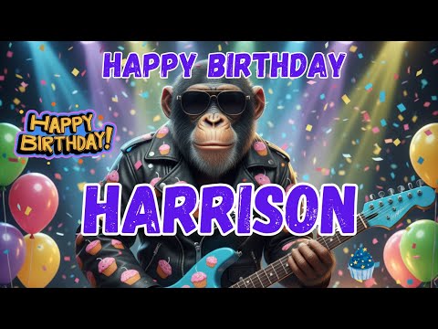 HARRISON Happy Birthday Song - Happy Birthday to Harrison