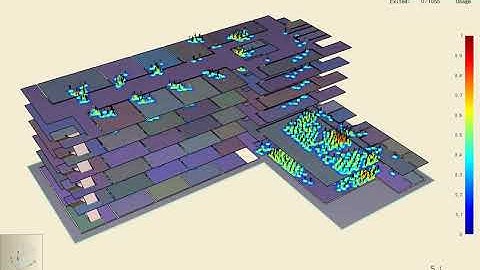 Pathfinder evacuation simulation of an educational building during fire scenarios.