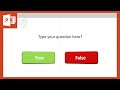 True or False question PowerPoint free slide for educators