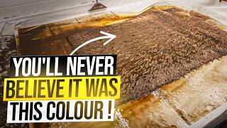 This Rug Was So Bad I Had To Clean It Underwater Satisfying Asmr Carpet Cleaning.