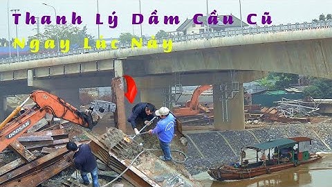 Bất ngờ dưới gầm cầu Phong Châu mới: Hơn 2 tháng sau khánh thành đã thanh lý loạt dầm sắt “khủng” 