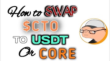 How to Swap CTO to USDT or CORE Live || CoreTardio Claiming Problem Solved