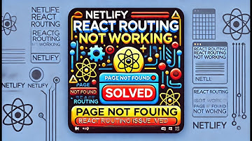React Routing Issue on Netlify | Fix "Page Not Found" Error with Single Page Applications (SPA)