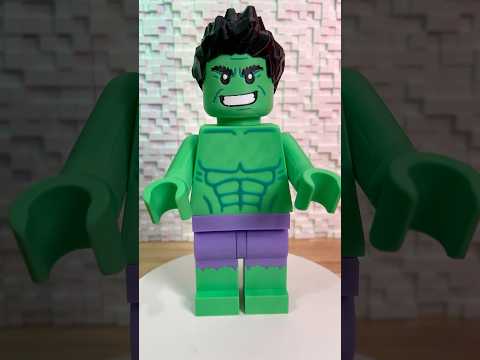 3d printed Marvel Hulk Lego #marvel #hulk #lego #3dprinting #bambulab #3d #fyp #avengers