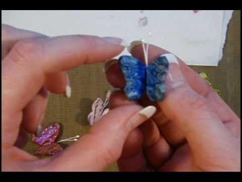 GEOMETRIC BUTTERFLY EMBELLISHMENTS WITH LIQUID SCULPEY Craft