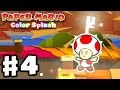 Paper Mario: Color Splash - Gameplay Walkthrough Part 4 - Cherry Lake 100%! (Nintendo Wii U)