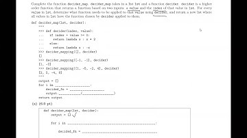 CS 88 Spring 2022 Final - Problem 4 Decider Mapping