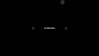 Zindgi sikhaye toh neend ud jaati hai #shorts #short #ytshort #ytshortsindia #blackscreen #status