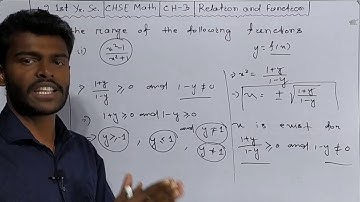 Solution of Ex - 3(C) [ Q - 4 ] Ch -3 | Class 11 Math | Relation & Function | +2 1st yr math | CHSE