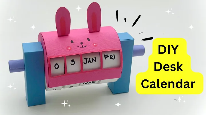 DIY MINI PAPER DESK CALENDAR New / DIY Calendar / Paper Craft / Calendar Making / New Year Craft