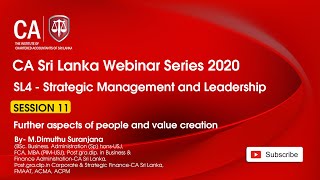 Full SL4  Further aspects of people and value creation  / 10 May 2020 Part 11 Update