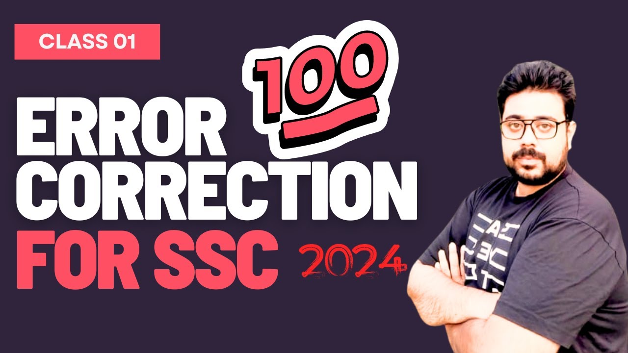 ERROR CORRECTION FOR CGL CHSL MTS | SSC SPECIAL IMPORTANT QUESTIONS ...