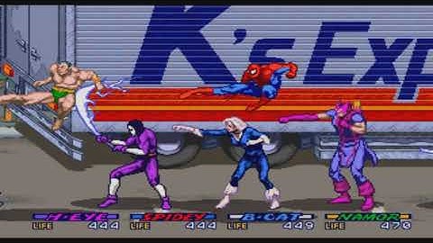 Spider Man The Video Game Gameplay 4 Players | Arcade 125
