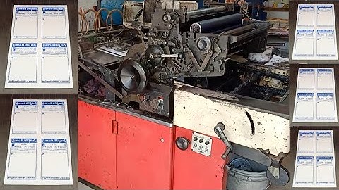 Hospital Prescription Slip printing by Hamada 800 offset printing Machine // Genius Printing Ideas