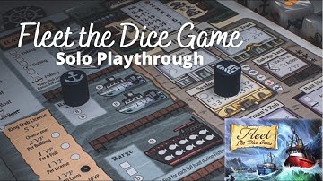 Fleet the Dice Game Solo Playthrough