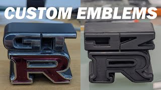 Recreating the legendary GTR badge and modifying it | FREE 3D models included