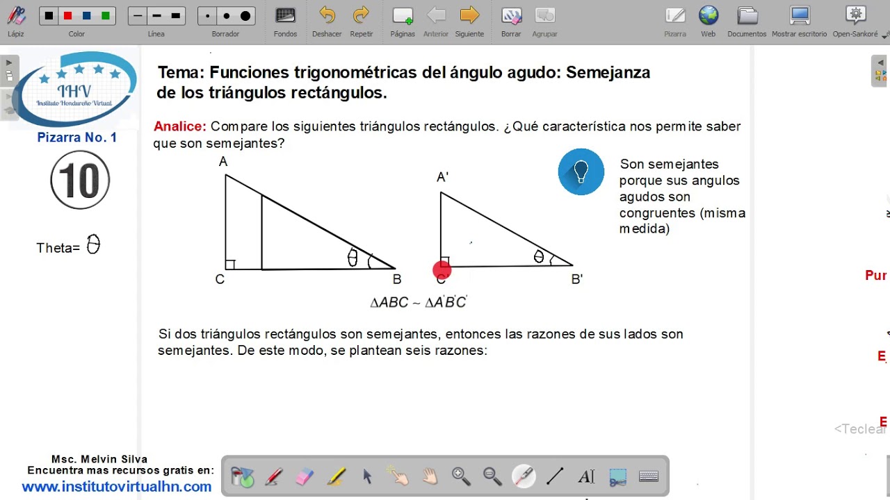 10_20 Semejanza de triángulos rectángulos - YouTube