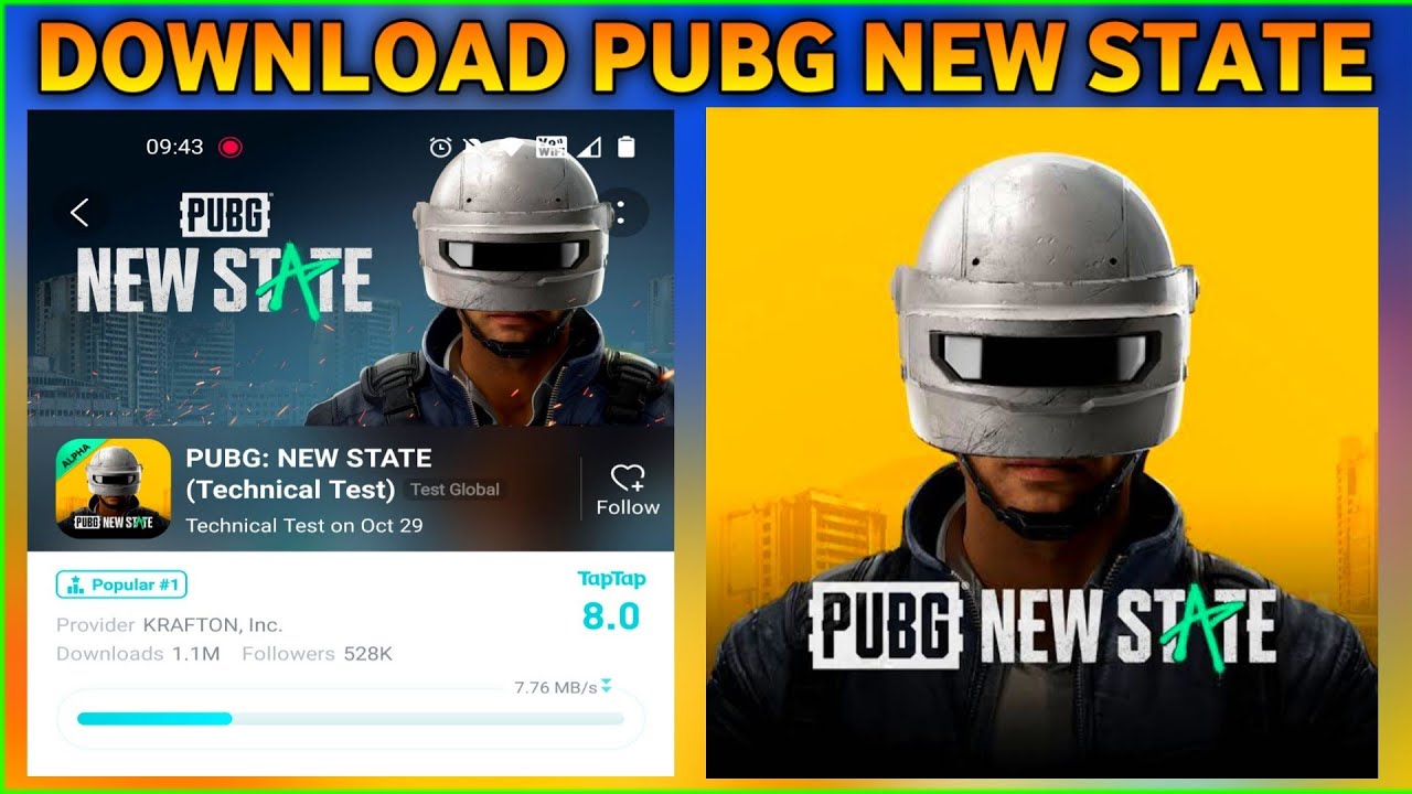 How To Download PUBG NEW STATE Technical Test l ERANGEL 3.0 in pubg New State