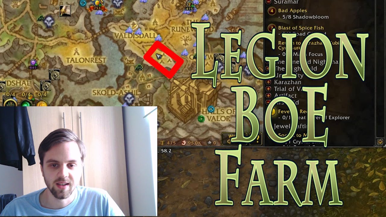 Gold Guide Soloable Legion BoE Farm! YouTube