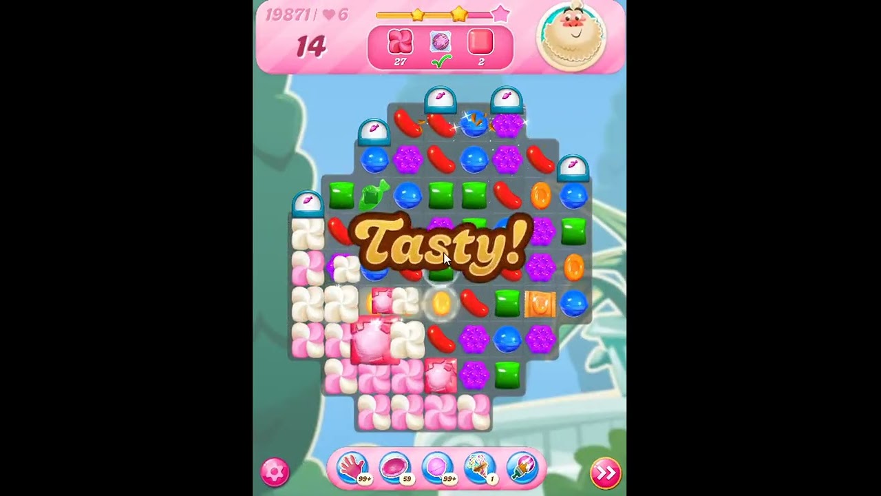 Candy Crush Saga Level 19871 - NO BOOSTERS | SKILLGAMING ✅