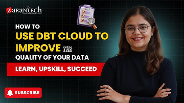 How to use DBT Cloud to improve the quality of your data | ZaranTech