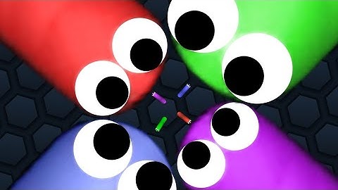 Slither.io Tiny Troll Snakes vs Giant Pro Snakes Epic Slitherio Gameplay #slithersnake #games