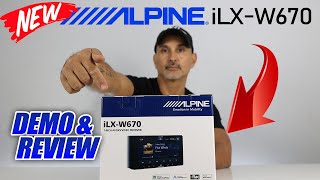 New Alpine iLXW670 double din car stereo headunit. Demo and review