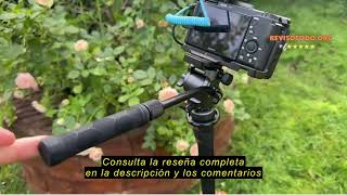Reseña del NEEWER Tripod Fluid Head with Leveling Base +/-10°(Ø37mm),Metal Pan Tilt Head with Arca-T