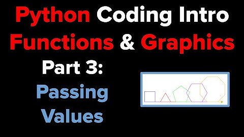 Intro to Python Functions using Turtle Graphics (Part 3)