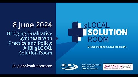 Bridging qualitative synthesis with practice and policy