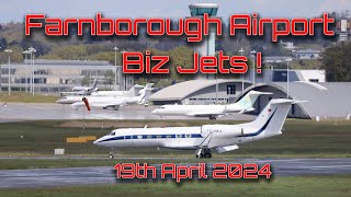 Plane Spotting at Farnborough Airport,  Many Bizjets arriving and departing runway24 #eglf #aviation