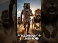 A “Dinosaur” Charged the Lions — Their Reaction Was INSANE 😂🦁#funny