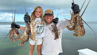 Turning A Bad day in The Florida Keys, PERFECT!!! {Catch Clean Cook} Massive Steamed Pot Of LOBSTER!