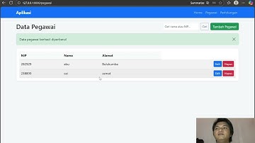MidTes Penjelasan CRUD Pegawai Laravel Menggunakan Metode MVC