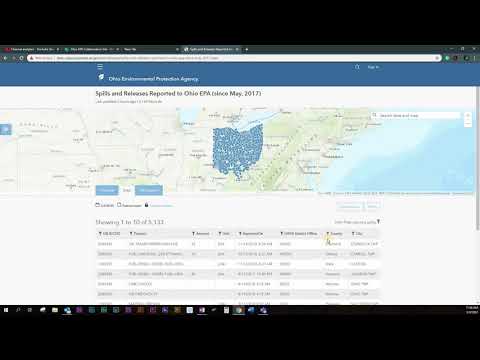 Ohio EPA Open Data Portal Tutorial