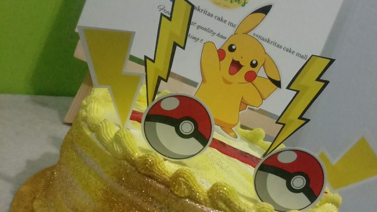 Easy Pikachu Theme Cake