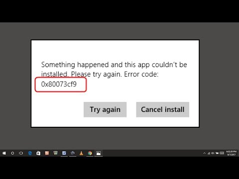 How To Fix 0x80073cf9 Store Error On Windows 10 8 Or 8.1