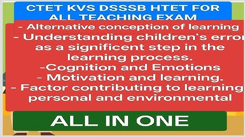 Alternative conception oflearning.understanding children